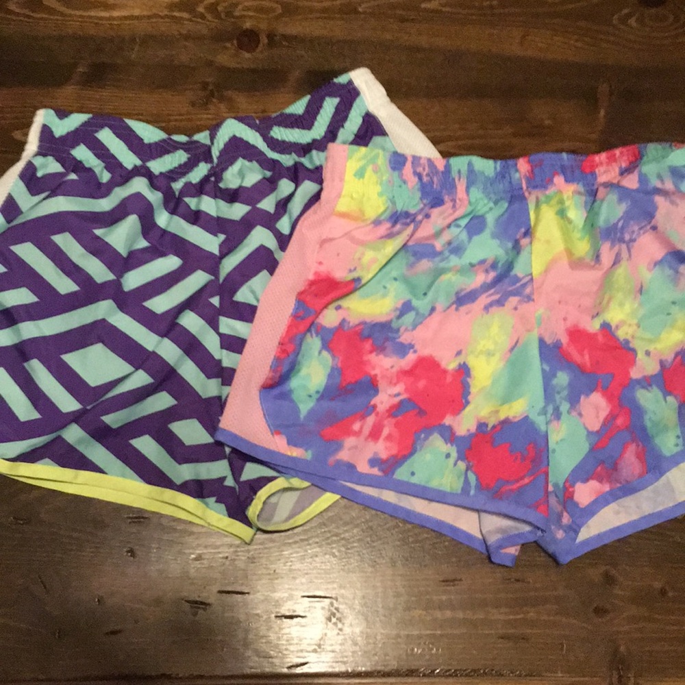 2 pairs of Girls danskin shorts sz 14-16